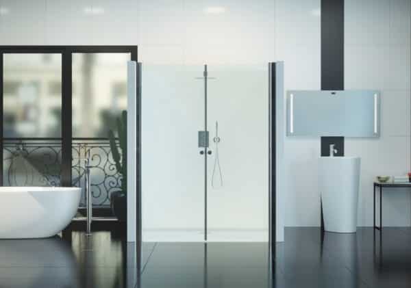 DURASHOWER® Duschkabine in Klar und 18 Größen aus ESG 6 mm Nanobeschichtung Duschabtrennung | Nischendusche