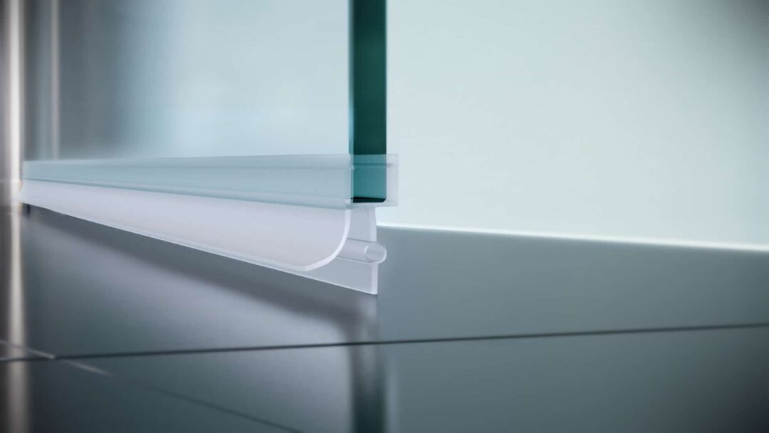Nischendusche in Klar mit Doppel Drehtür ESG | Nano | Breite 680-1400 mm | Höhe 1950 mm | Justiermöglichkeit +30 mm