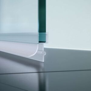 Nischendusche in Klar mit Doppel Drehtür ESG | Nano | Breite 680-1400 mm | Höhe 1950 mm | Justiermöglichkeit +30 mm