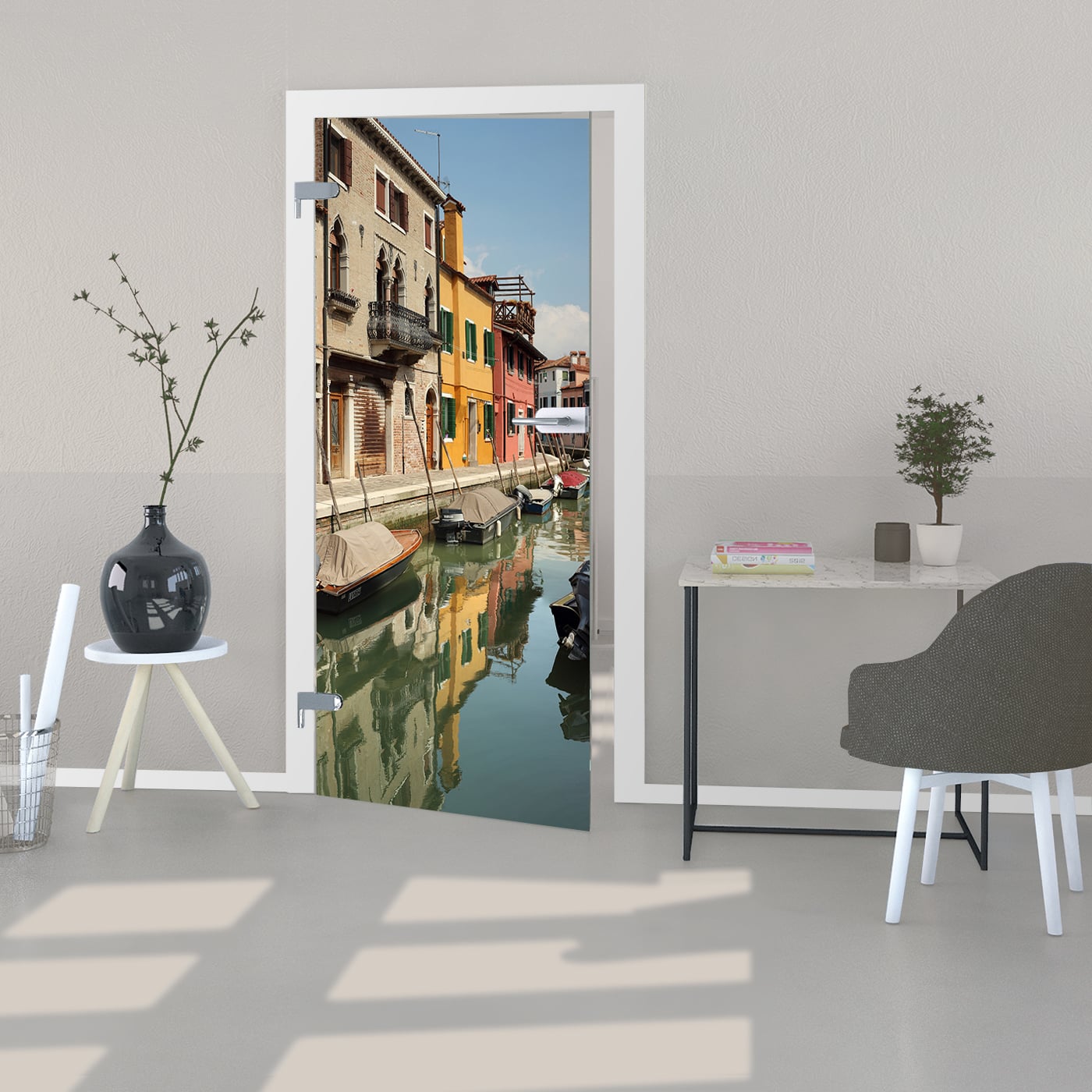 Ganzglastür F4 VSG | 8mm | DIN Norm | StudioStudio | Kanten poliert |  Glasplatte24