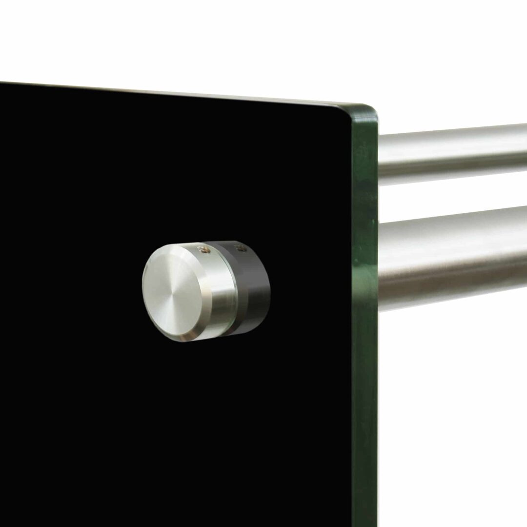 Holzregal in Schwarz, ESG, 12mm, Holzaufbewahrung