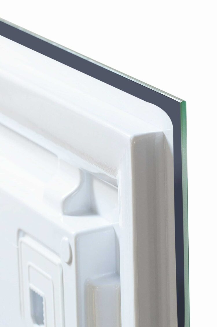 Focus - Rechteck mit umlaufendem Mattstreifen Wandspiegel mit LED