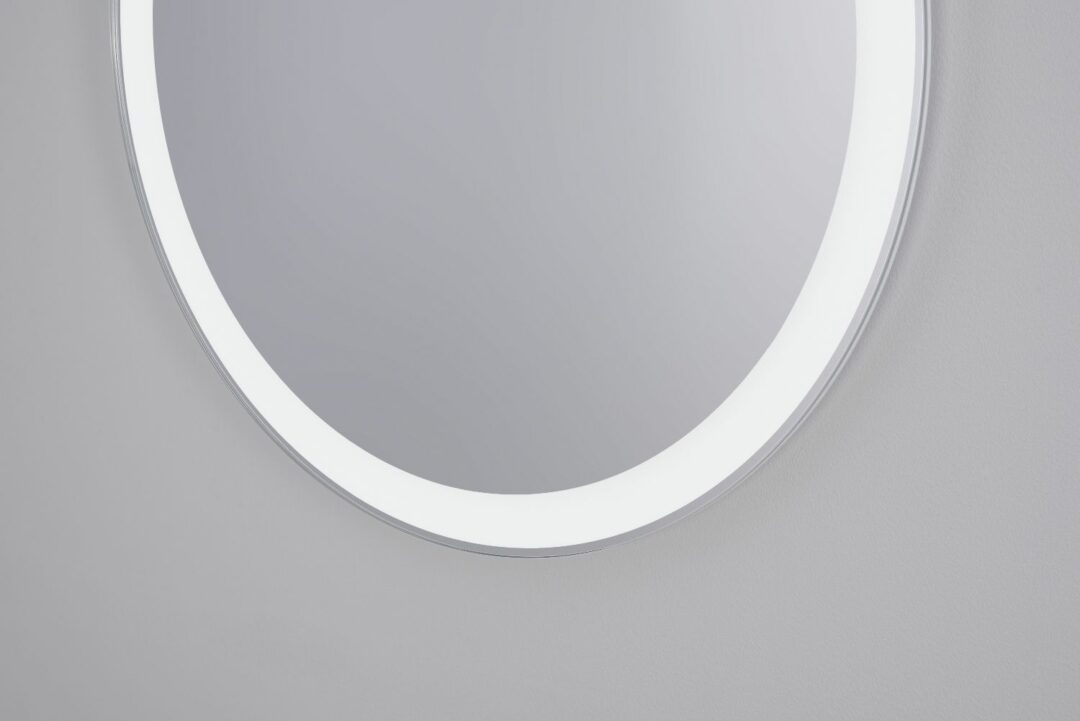 Omega - Kreis Wandspiegel mit LED, Ø60 - Ø70