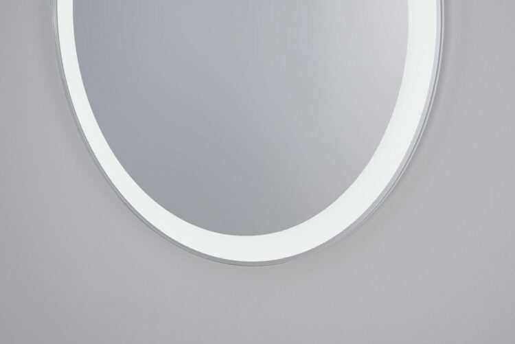 Omega - Kreis Wandspiegel mit LED, Ø60 - Ø70