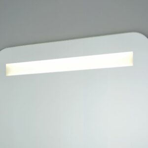 Uno - Rechteck mit abgerundeten Ecken Wandspiegel mit LED, 50 x 70 cm