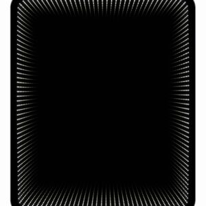 Wenecja Smart R - Ovale Ecken, Rechteck mit 3D Effekt, Berührungsschalter Wandspiegel mit LED, 79 x 65 cm