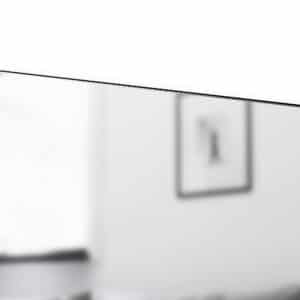 Box Black Rechteck Wandspiegel im schwarzen Rahmen aus gebürstetem Aluminium-4