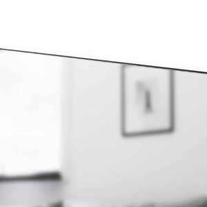 Box Black Rechteck Wandspiegel im schwarzen Rahmen aus gebürstetem Aluminium-4