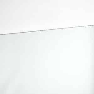 Box White Rechteck Wandspiegel im Weiss Rahmen aus gebürstetem Aluminium 60 x 80 cm-3