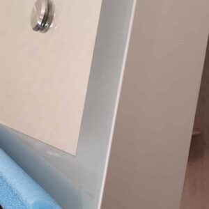 Solid - Rechteck mit umlaufendem Mattstreifen, Wandspiegel mit LED