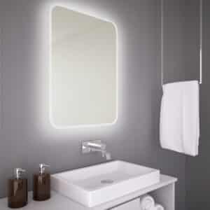 beleuchten die Wand hinter dem Spiegel.Wandspiegel LED-1