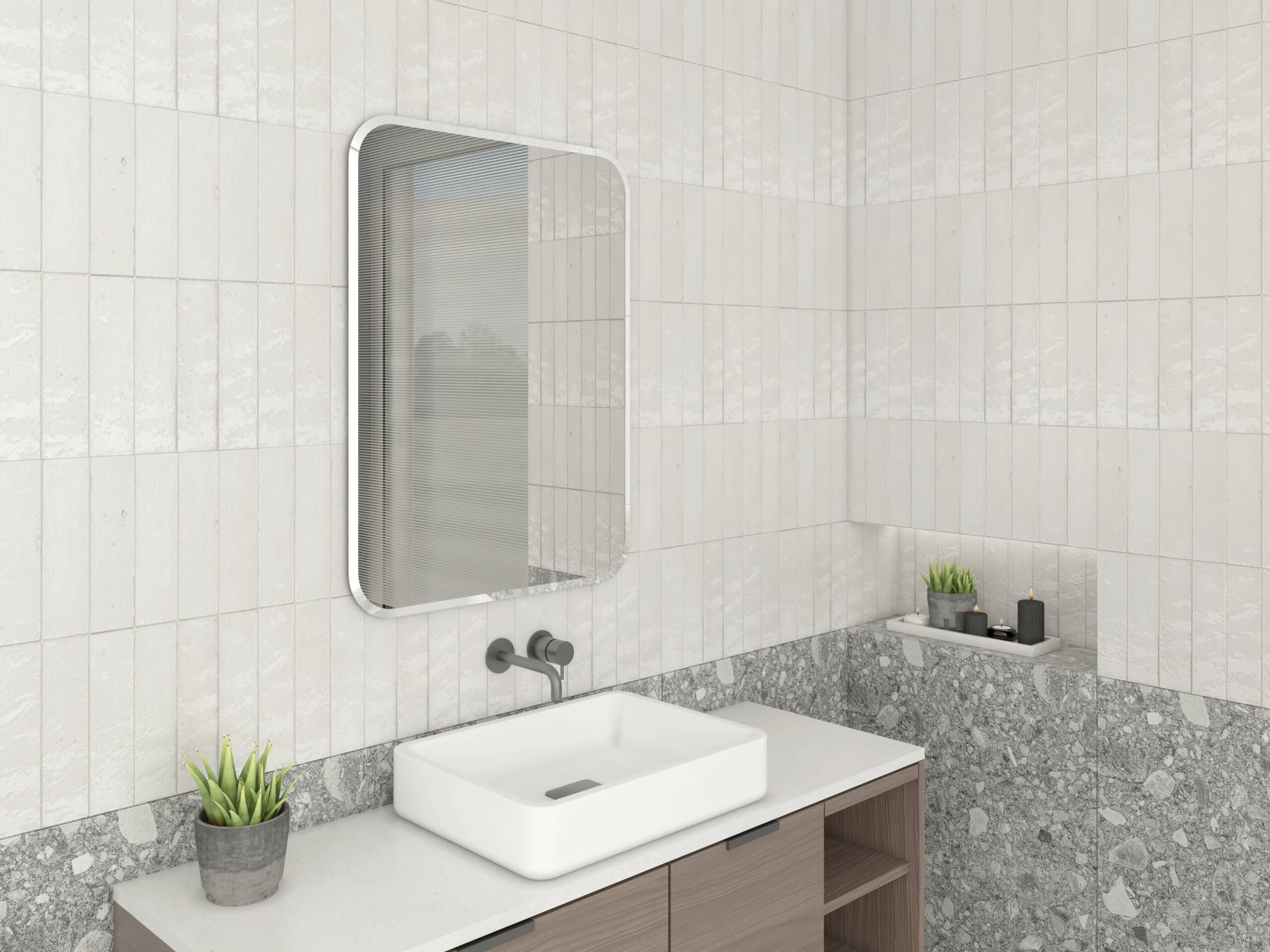 Harry Ovale Ecken Rechteck Wandspiegel-2