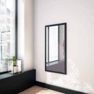 Slim Black Spiegel in einem schwarzen MDF-Rahmen mit dekorativem Furnier-1