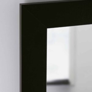 Slim Black Spiegel in einem schwarzen MDF-Rahmen mit dekorativem Furnier-3