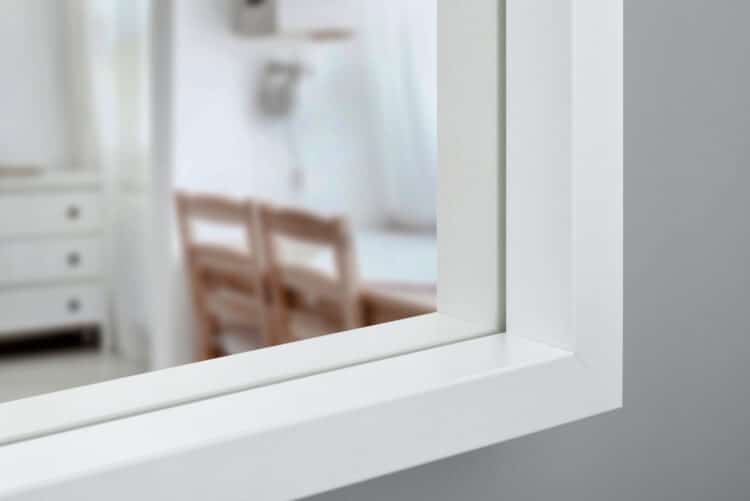 Scandi White Spiegel in einem Weiss MDF-Rahmen mit dekorativem Furnier-2