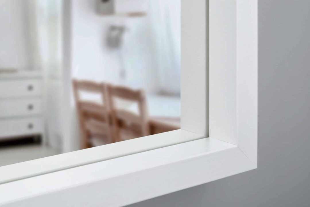 Scandi White Spiegel in einem Weiss MDF-Rahmen mit dekorativem Furnier-2