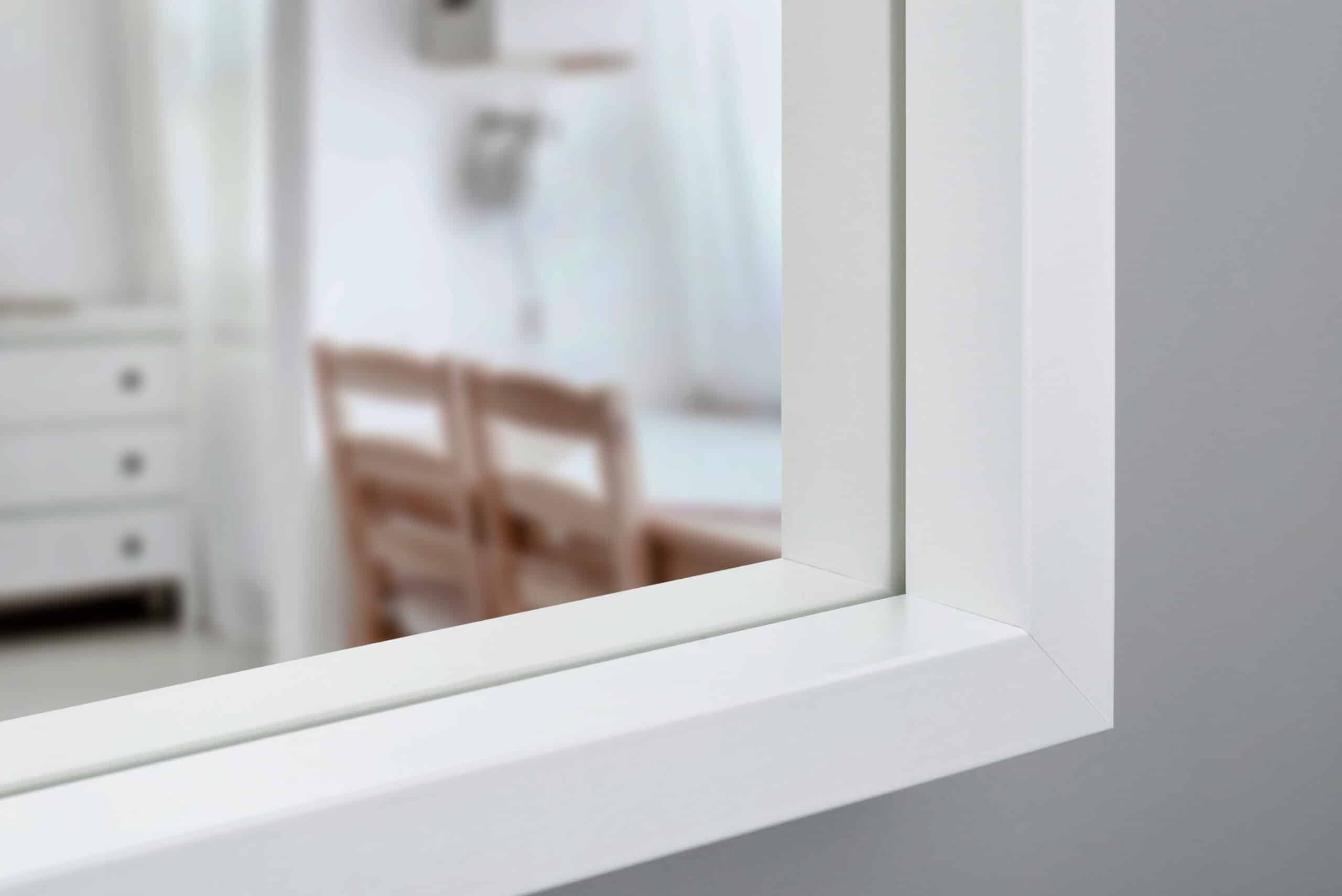 Scandi White Spiegel in einem Weiss MDF-Rahmen mit dekorativem Furnier-2 Scandi White Spiegel in einem Weiss MDF-Rahmen mit dekorativem Furnier-2