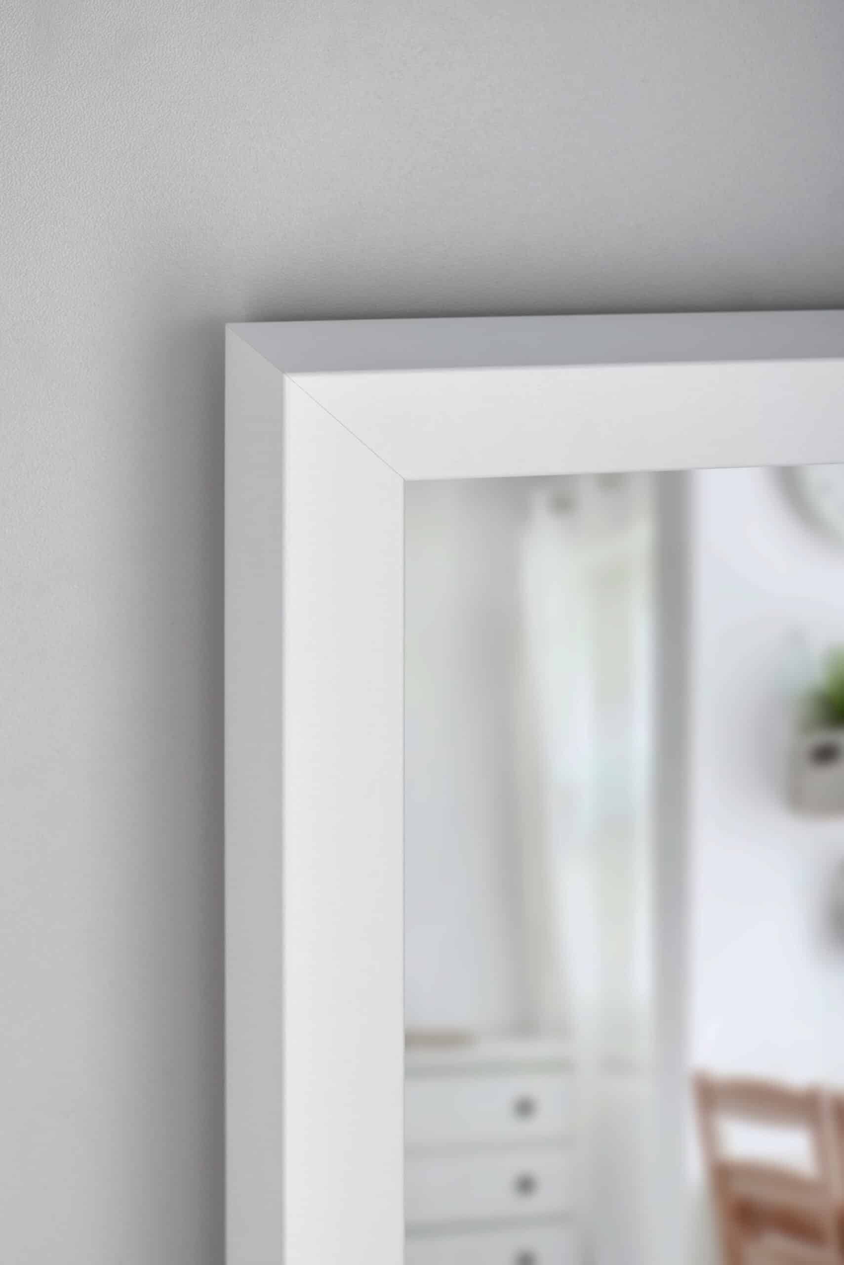 Scandi White Spiegel in einem Weiss MDF-Rahmen mit dekorativem Furnier-3 Scandi White Spiegel in einem Weiss MDF-Rahmen mit dekorativem Furnier-3