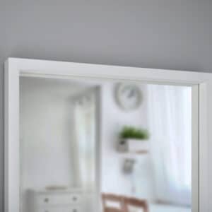 Scandi White Spiegel in einem Weiss MDF-Rahmen mit dekorativem Furnier-4