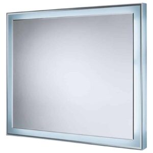 Forte Quadrat - Rechteck Wandspiegel Mattstreifen an der Außenfläche der Glastruhe und die seitlichen Glaswände werden durch LED-Dioden beleuchtet-2