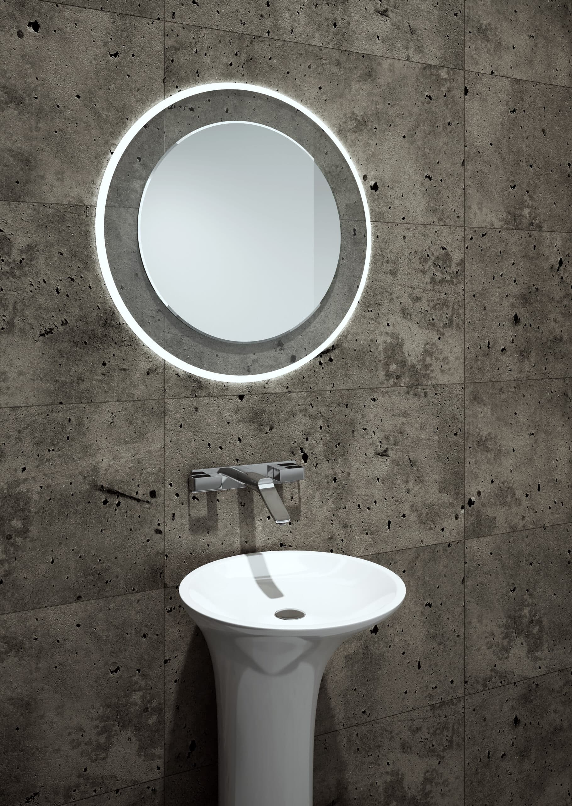 Lumineo Beta Kreis auf Glas montierter Lumineo Beta Kreis auf Glas montierter