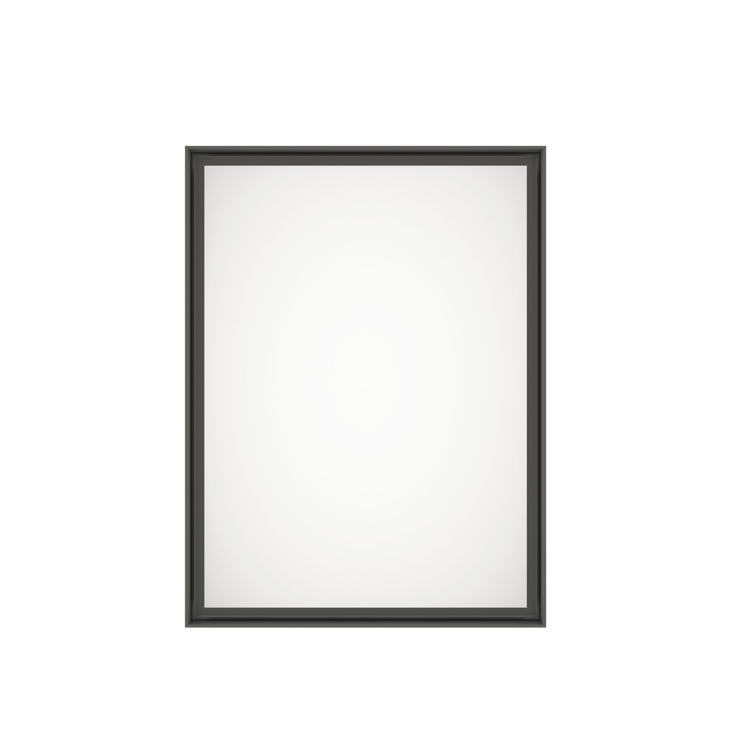 Profix Black Rechteck Wandspiegel im schwarzen Rahmen aus gebürstetem Aluminium-2 Profix Black Rechteck Wandspiegel im schwarzen Rahmen aus gebürstetem Aluminium-2
