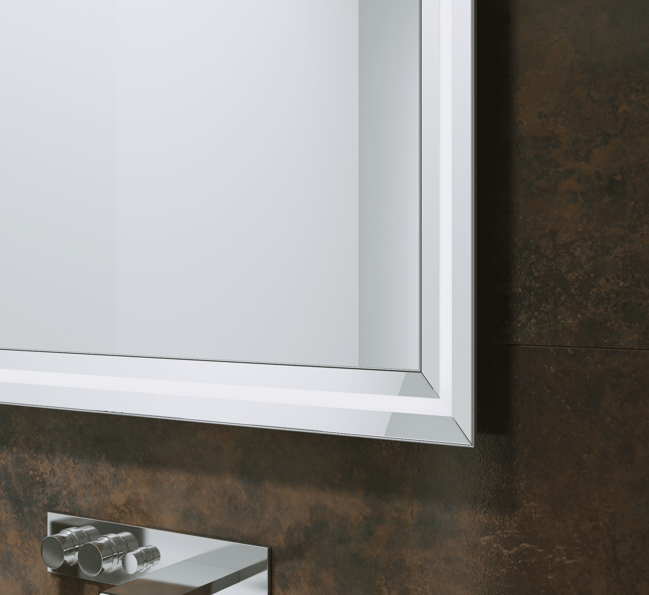 Torino Light Quadrat - Rechteck Wandspiegel im Silber Torino Light Quadrat - Rechteck Wandspiegel im Silber