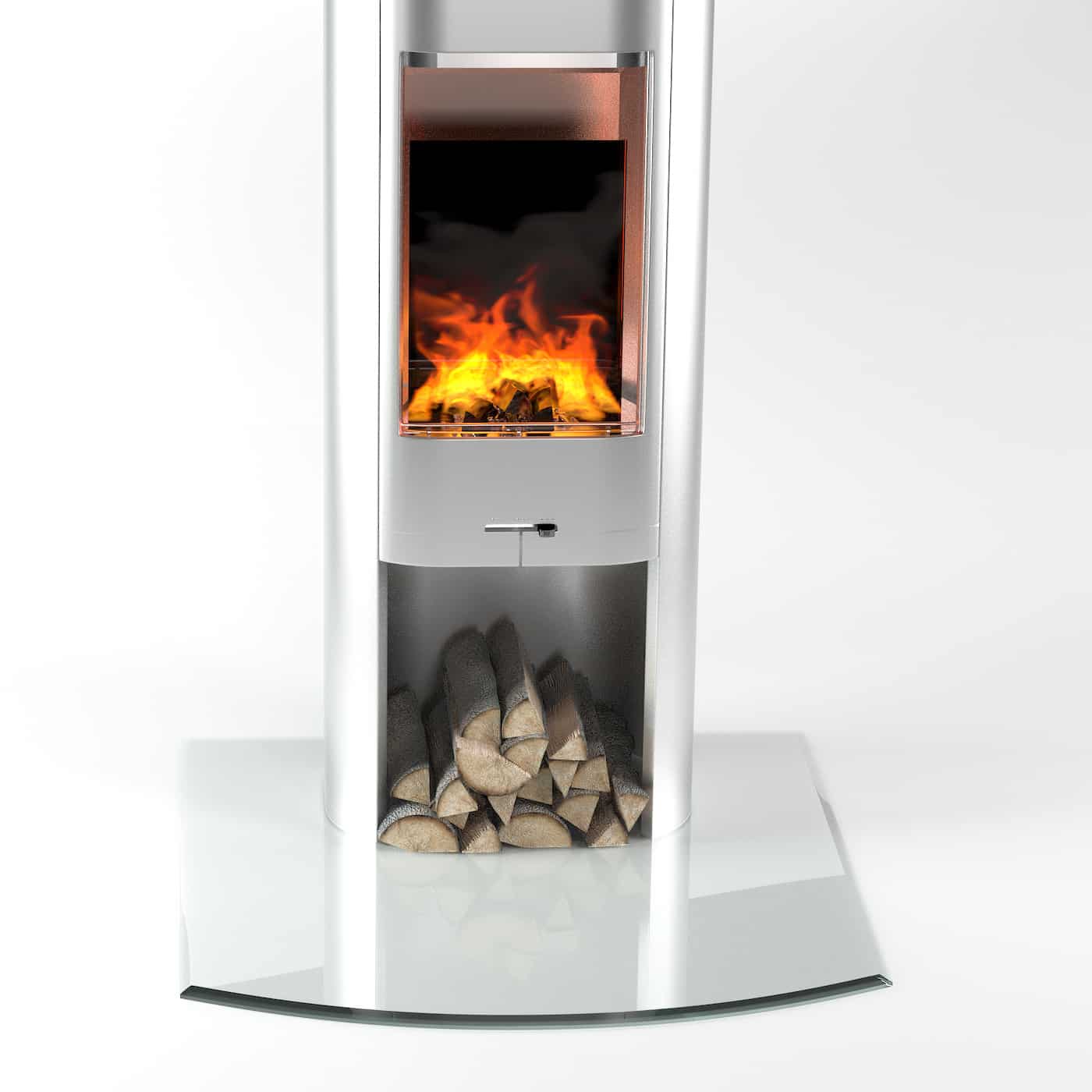 G5-Ofen Ofenglas in Segmentbogen ESG mit 18mm Facettenschliff | Stärke 6 – 8mm