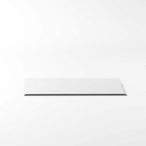 Vorlegeplatte aus Glas für Kamin Form G24 Rechteck Esg T: 500mm x B: 1000mm x H: 6mm mit 18mm Facette Glasplatte | Bodenplatte-1