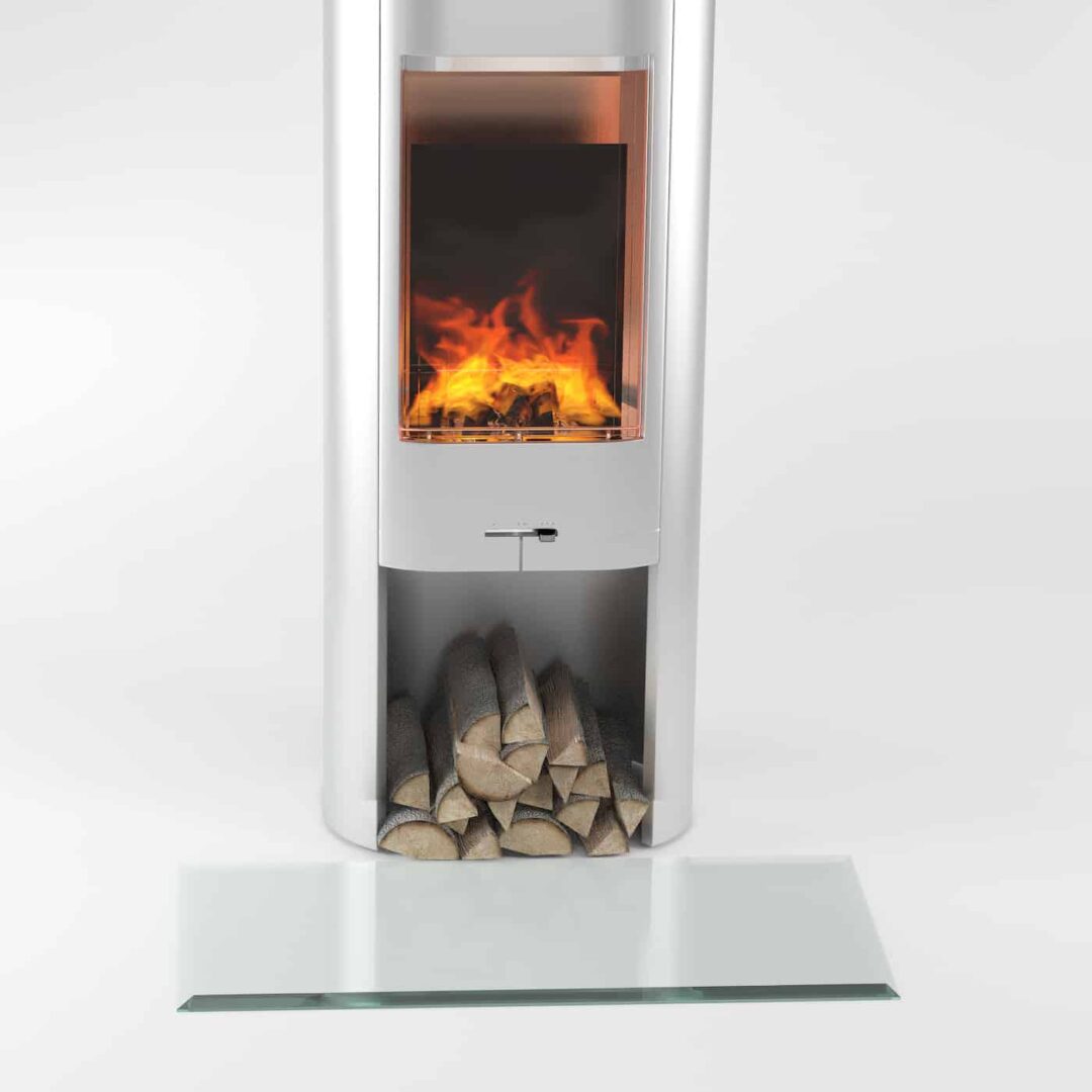 Vorlegeplatte aus Glas für Kamin Form G24 Rechteck Esg T: 500mm x B: 1000mm x H: 8mm mit 18mm Facette Glasplatte | Bodenplatte-2