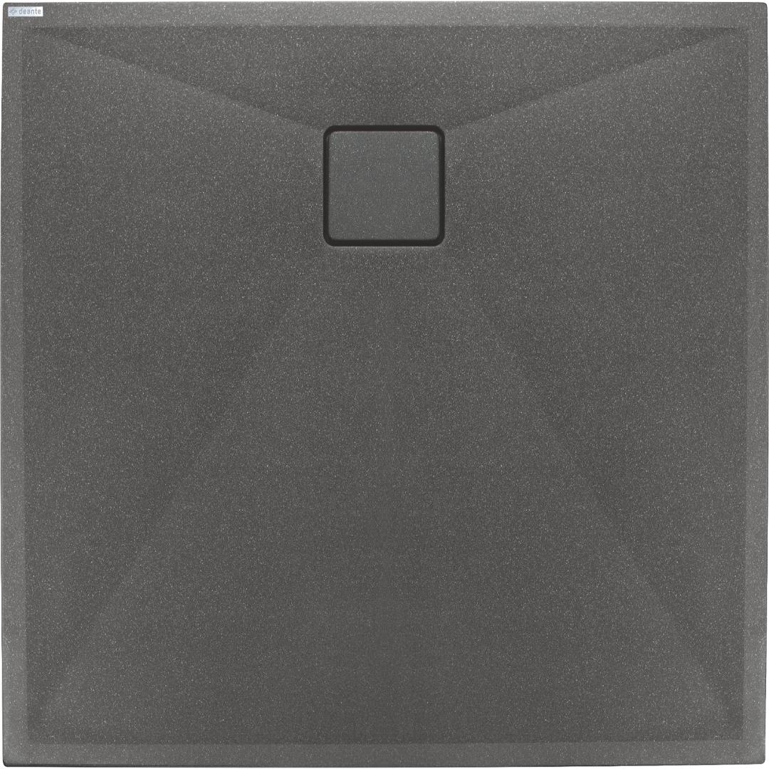 Quadrat Granit Duschwanne | Anthrazit Metallic Duschtasse | Breite 800-900 mm | Länge 800-900 mm | Höhe 35 mm | mit/ohne Ablaufgarnitur