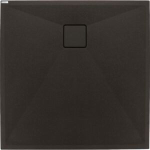 Quadrat Granit Duschwanne | Nero Duschtasse | Breite 800-900 mm | Länge 800-900 mm | Höhe 35 mm | mit/ohne Ablaufgarnitur