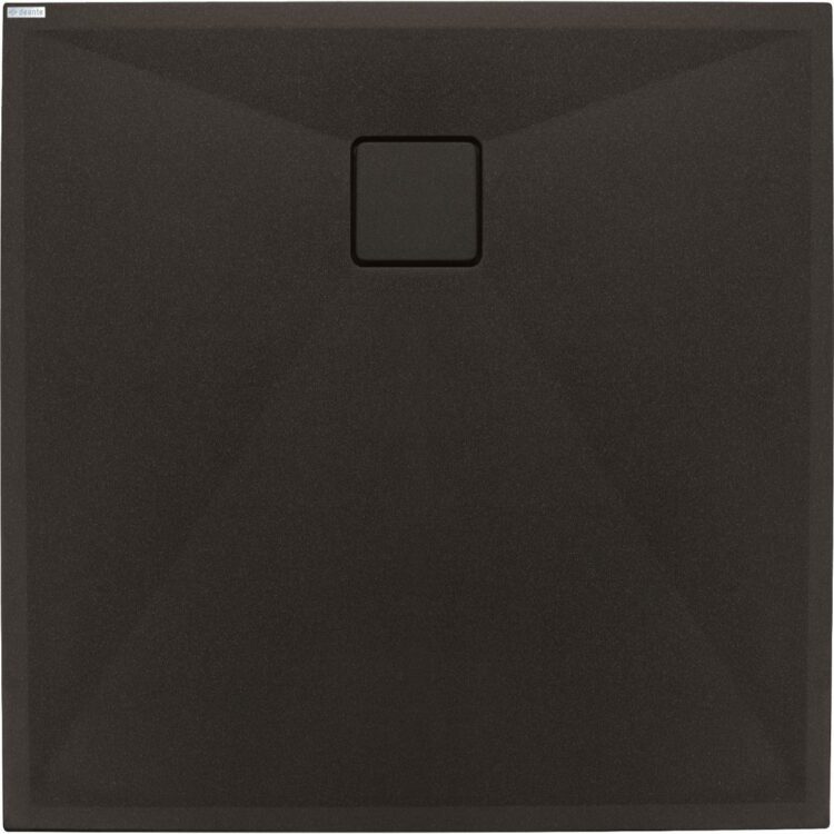 Quadrat Granit Duschwanne | Nero Duschtasse | Breite 800-900 mm | Länge 800-900 mm | Höhe 35 mm | mit/ohne Ablaufgarnitur