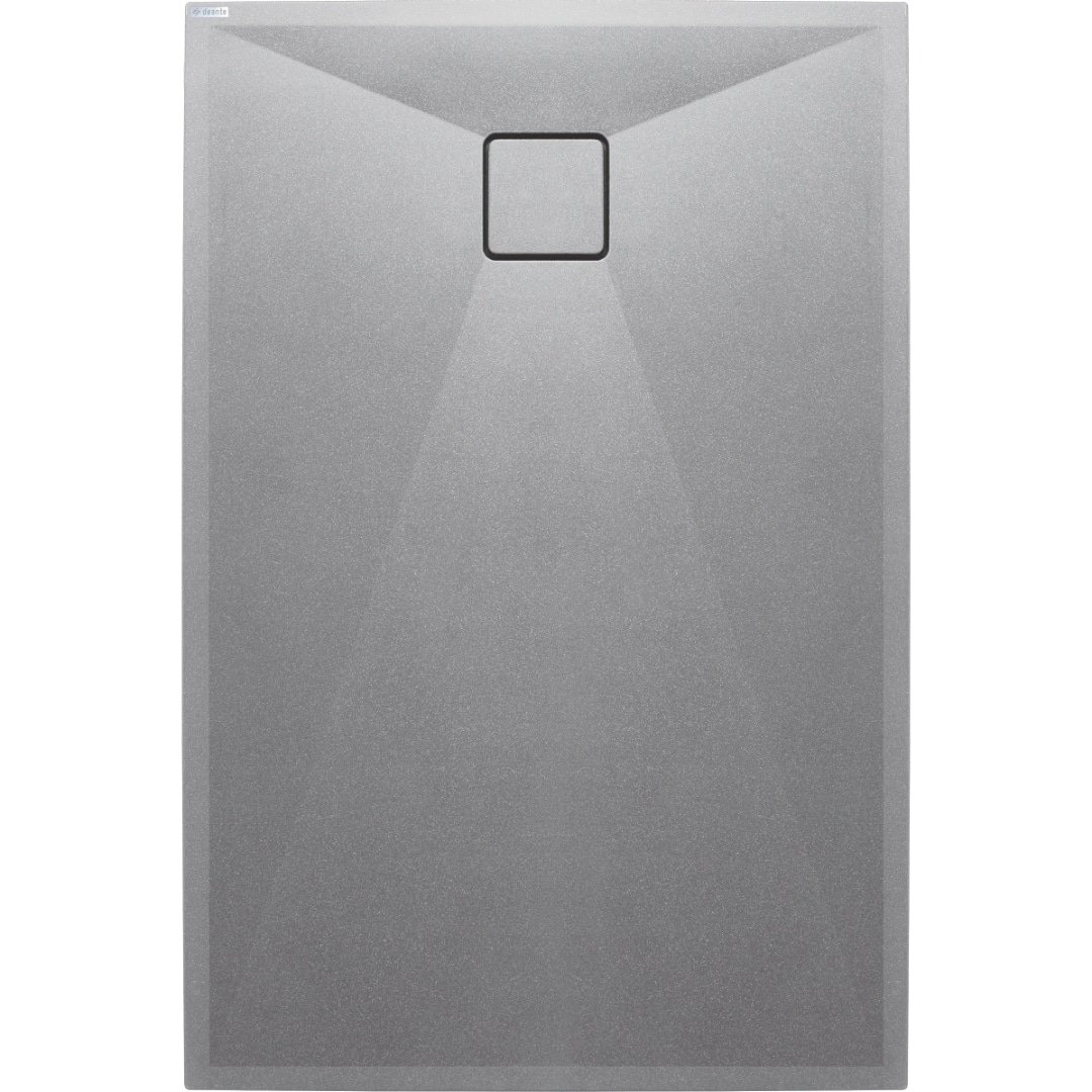 Rechteck Granit Duschwanne | Grau Metallic Duschtasse | Breite 700-900 mm | Länge 900-1400 mm | Höhe 35 mm | mit/ohne Ablaufgarnitur