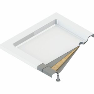 Quadrat Standard Acryl Duschwanne | Weiß Duschtasse | Breite 800-900 mm | Länge 800-900 mm | Höhe 140 mm | mit/ohne Ablaufgarnitur