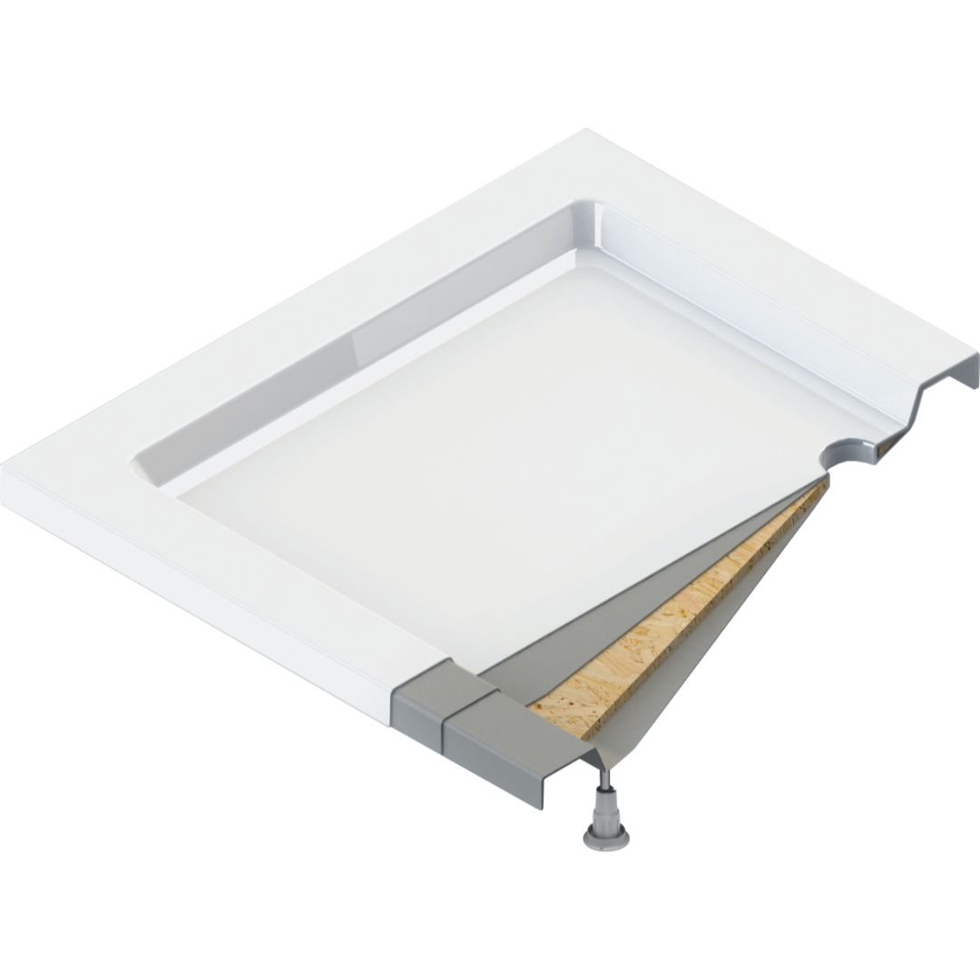 Quadrat Standard Acryl Duschwanne | Weiß Duschtasse | Breite 800-900 mm | Länge 800-900 mm | Höhe 140 mm | mit/ohne Ablaufgarnitur