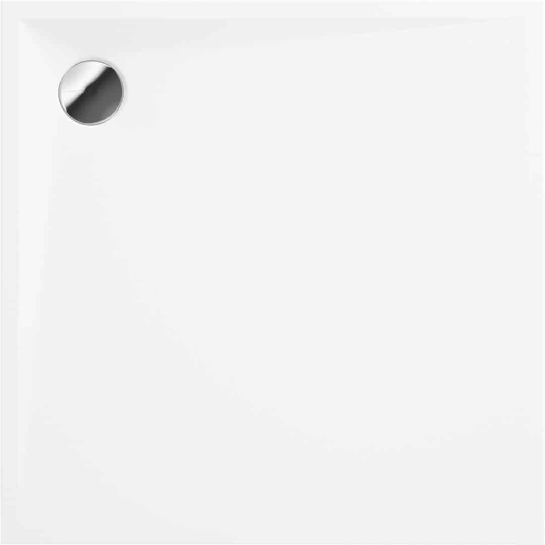 Quadrat Acryl Duschwanne | Weiβ Duschtasse | Breite 800-900 mm | Länge 800-900 mm | Höhe 30 mm | mit/ohne Ablaufgarnitur