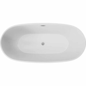 Oval Freistehende Badewanne | Acryl Weiβ Badewanne | Breite 735-790 mm | Länge 1500-1700 mm | Höhe 580 mm