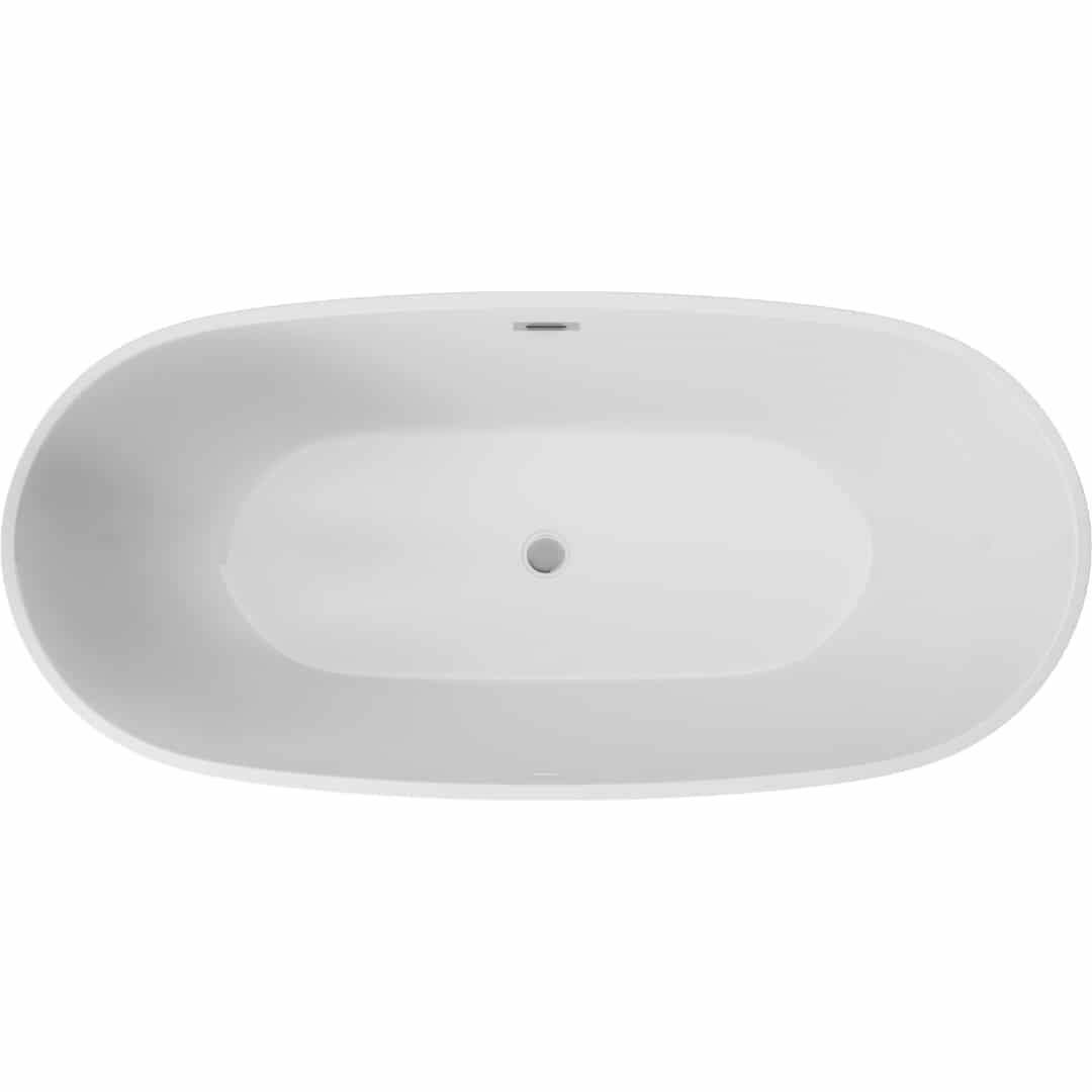 Oval Freistehende Badewanne | Acryl Weiβ Badewanne | Breite 735-790 mm | Länge 1500-1700 mm | Höhe 580 mm