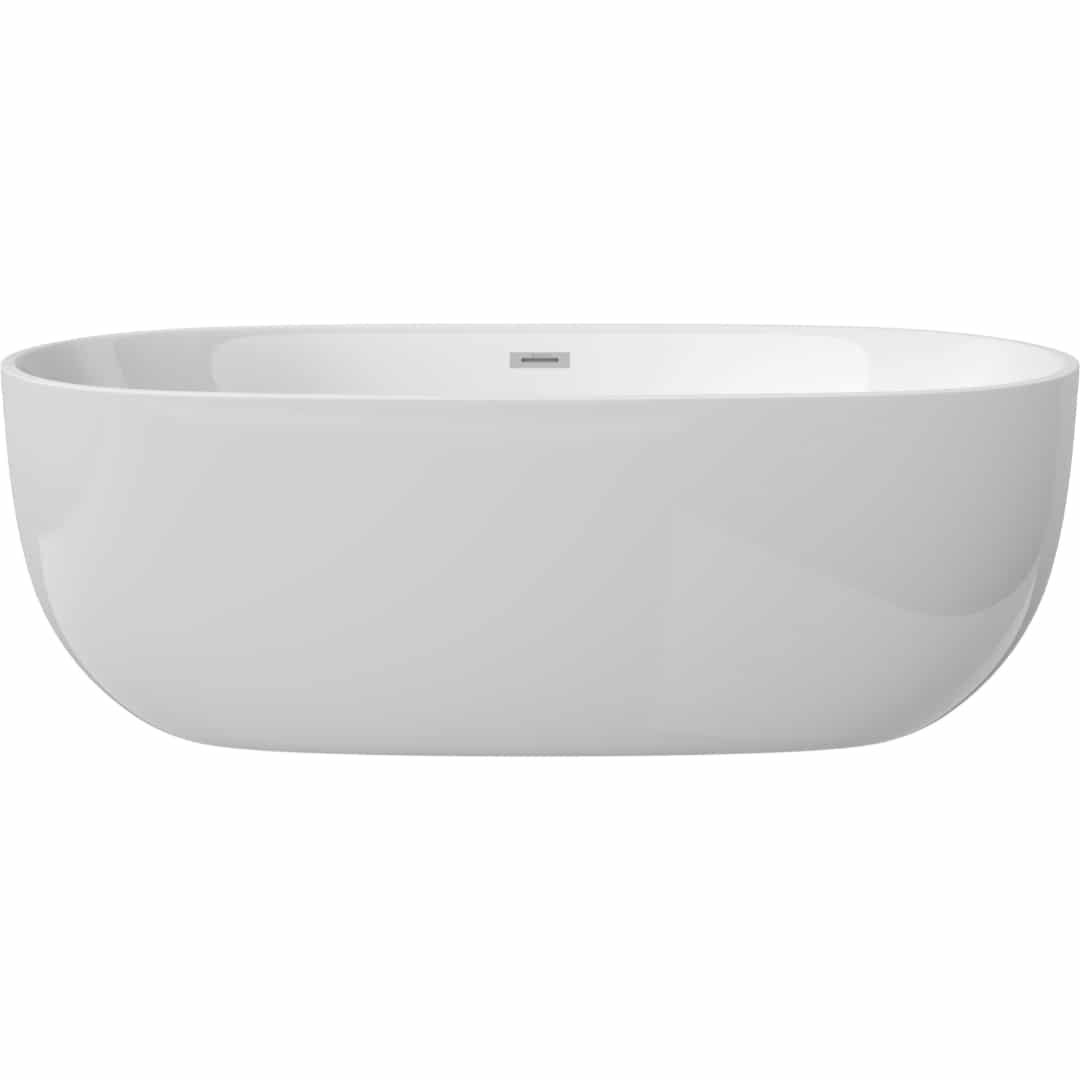 Oval Freistehende Badewanne | Acryl Weiβ Badewanne | Breite 735-790 mm | Länge 1500-1700 mm | Höhe 580 mm