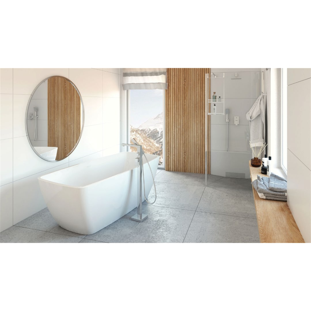 Rechteck Freistehende Badewanne | Acryl Weiβ Badewanne | Breite 720-790 mm | Länge 1500-1700 mm | Höhe 580 mm