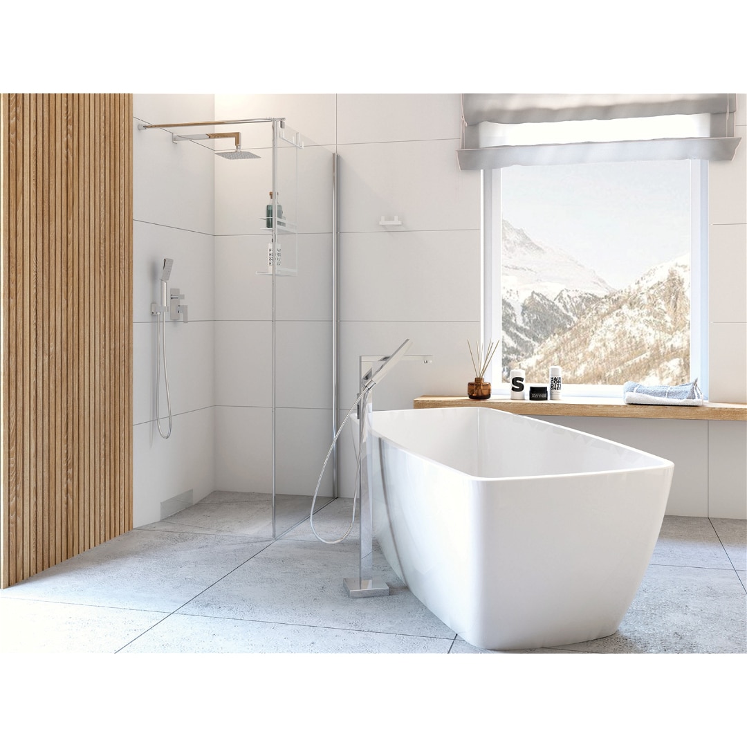 Rechteck Freistehende Badewanne | Acryl Weiβ Badewanne | Breite 720-790 mm | Länge 1500-1700 mm | Höhe 580 mm