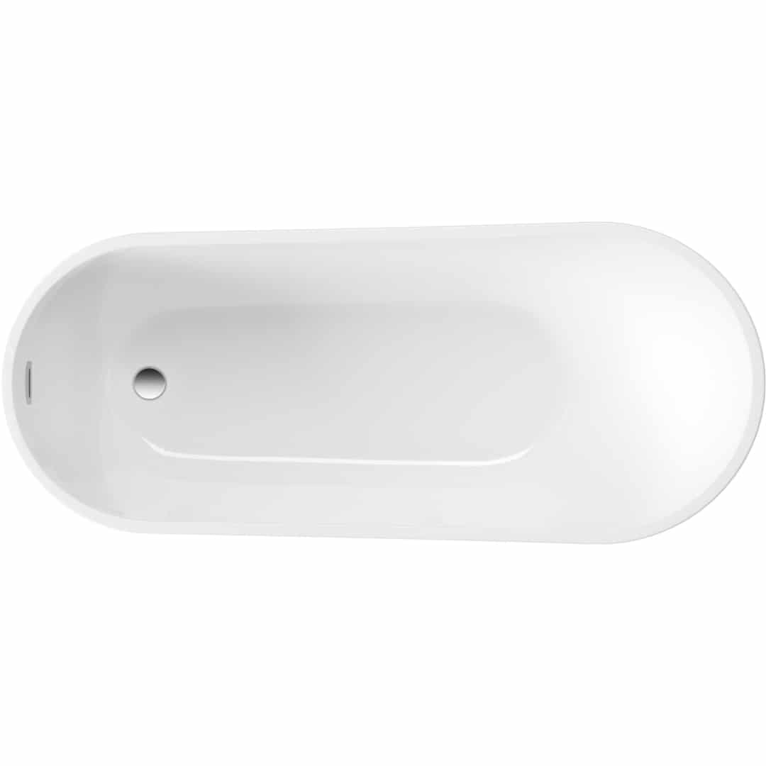 Oval Freistehende Badewanne | Acryl Weiβ Badewanne | Breite 720 mm | Länge 1500-1700 mm | Höhe 720 mm