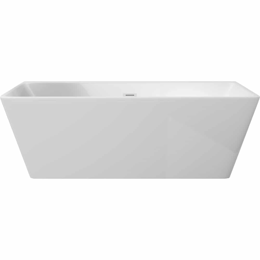 Rechteck Wandmontiert/Freistehende Badewanne | Acryl Weiβ Badewanne | Breite 750-800 mm | Länge 1600-1700 mm | Höhe 580 mm