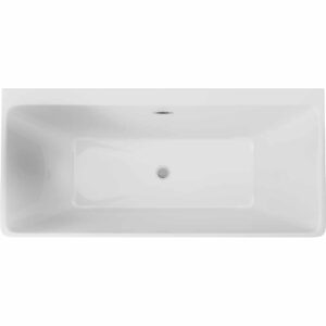 Rechteck Wandmontiert/Freistehende Badewanne | Acryl Weiβ Badewanne | Breite 750-800 mm | Länge 1600-1700 mm | Höhe 580 mm