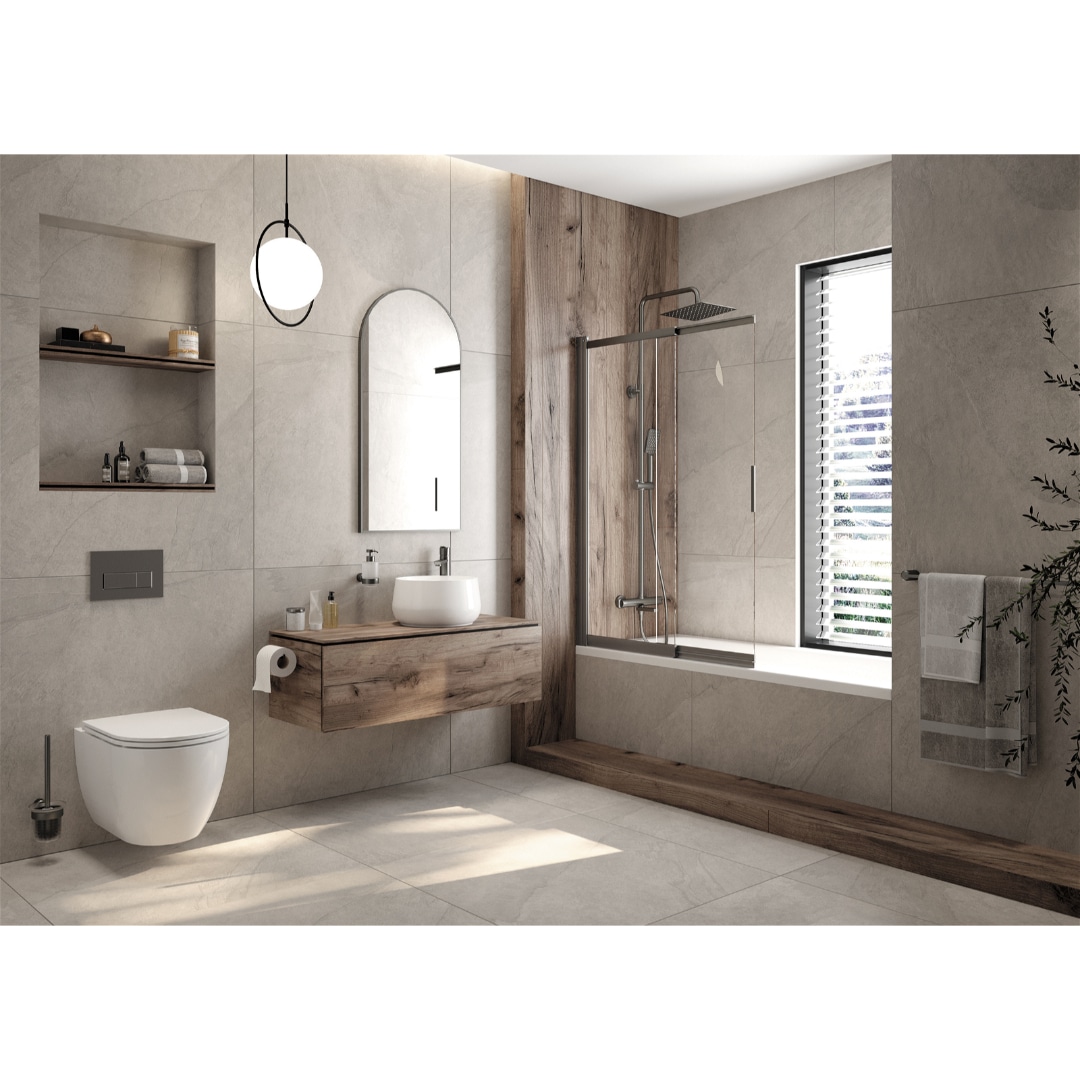 Acryl Nischeneinbau Badewanne | Weiβ Badewanne | Breite 700 mm | Länge 1400-1700 mm | Höhe 410 mm