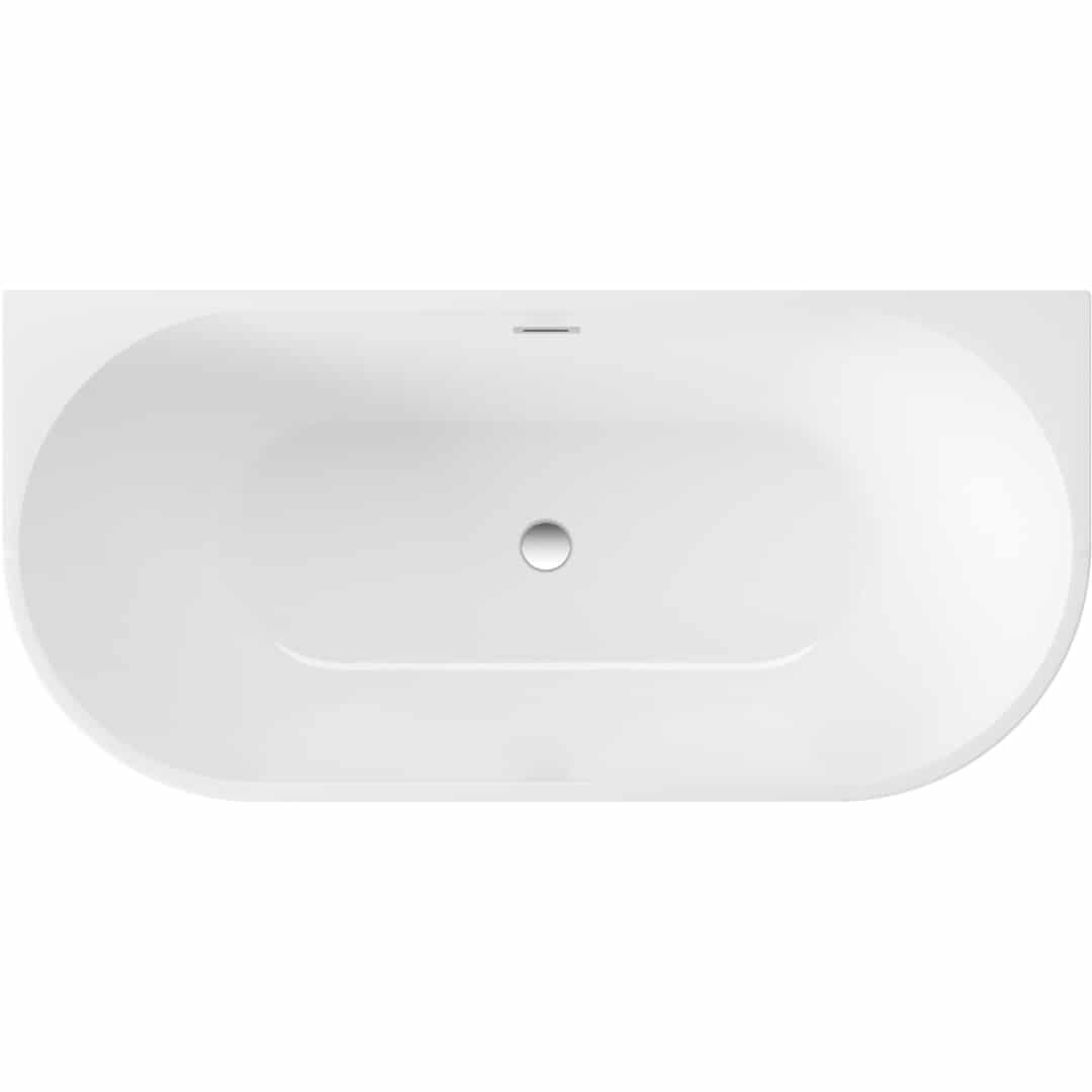 Acryl Wandmontiert/Freistehende Badewanne | Weiβ Badewanne | Breite 750 mm | Länge 1500-1700 mm | Höhe 580 mm