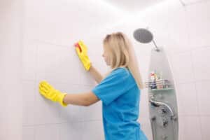 Walk-in-Dusche Pflege und Reinigung