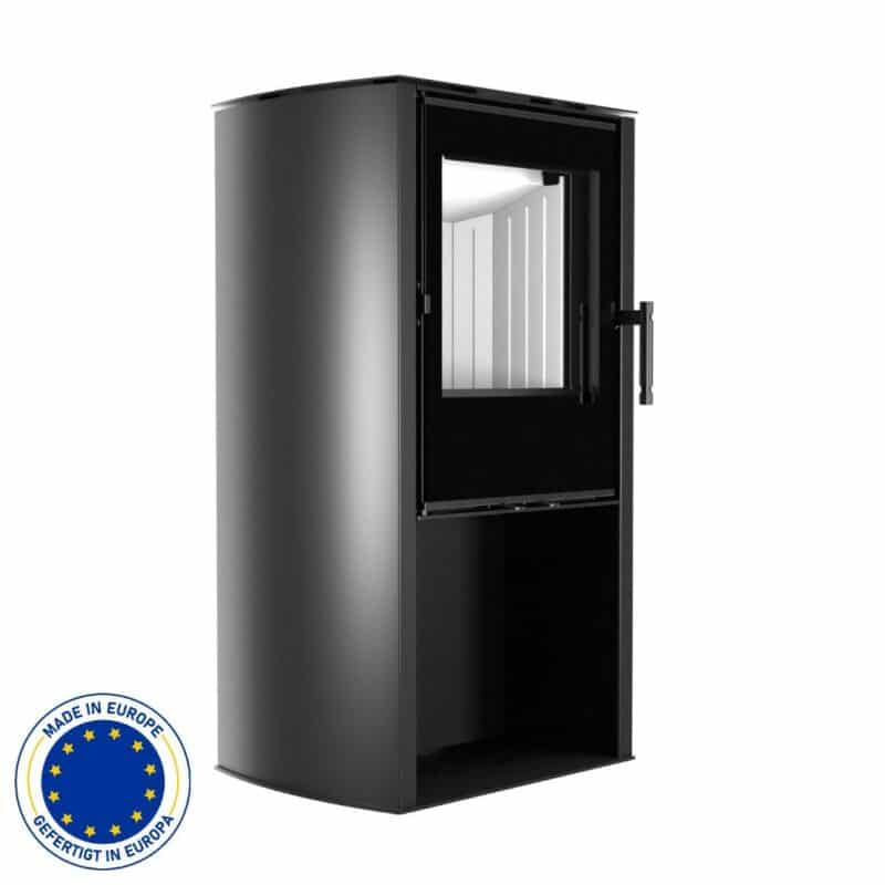 Hitze Freistehende Kaminofen 6,5 kW | Schwarz