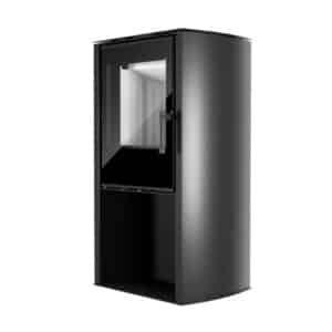 Hitze Freistehende Kaminofen 6,5 kW | Schwarz